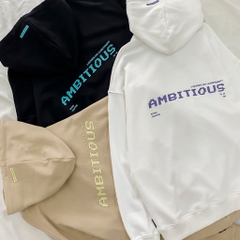 A24833 - A hoodie nam 1010 in & thêu Ambitious