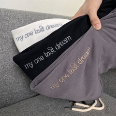 Q7879 - Q culottes thun 0808 thêu chữ Last dream