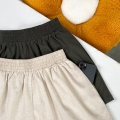 S3203 - 	S short linen lưng thun