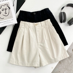 S3228 - S Short lưng thun nhấn li trước