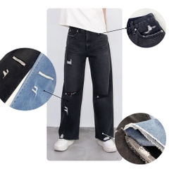 Q8083 - Q cullotes cạp trễ J rách gối, lai