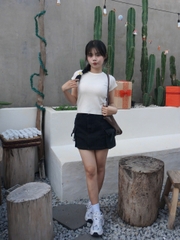V3457 - V váy J ngắn túi hộp