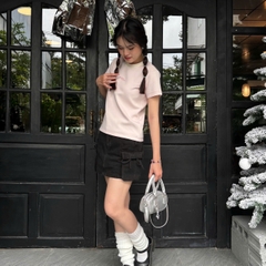 V3457 - V váy J ngắn túi hộp