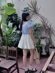 D5983 - D bí sọc xanh buộc dây nơ