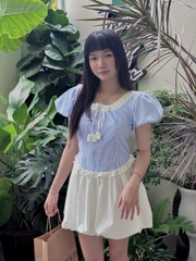 D5983 - D bí sọc xanh buộc dây nơ