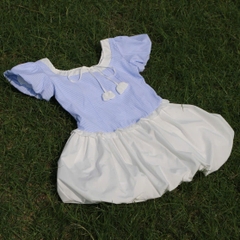 D5983 - D bí sọc xanh buộc dây nơ