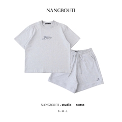 SE1464 - SE 2 món A thun quần short thêu You