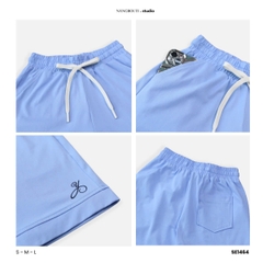 SE1464 - SE 2 món A thun quần short thêu You