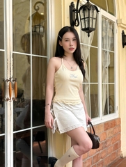 V3803 - V thun ngắn xẻ lai 2 bên