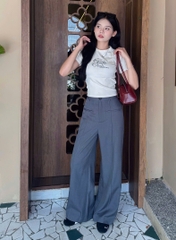 Q8422 - Q suông dài 2 túi mổ trước
