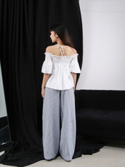 Q8456 - Q Culottes xăn lai lưng phối ren