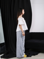 Q8456 - Q Culottes xăn lai lưng phối ren