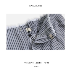 Q8456 - Q Culottes xăn lai lưng phối ren