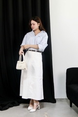 V3818 - V dài kaki rã thân trước