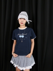 V3868 - V ngắn xếp li phối ren