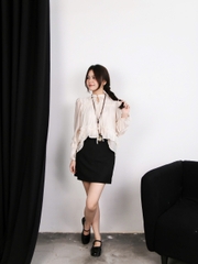 A27902 - A babydoll kiểu TD dún ngực xếp li tay