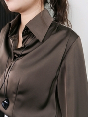 A27809 - A Smi lụa xếp li vai