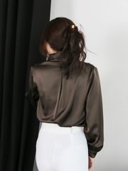 A27809 - A Smi lụa xếp li vai