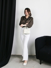 A27809 - A Smi lụa xếp li vai