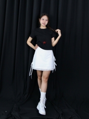 V3803 - V thun ngắn xẻ lai 2 bên