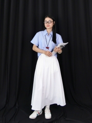 V3885 - 	V dài xếp li