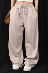 Q8522 - Q culottes sọc lưng thun nhấn li trước