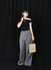 Q8505 - Q culottes sọc xếp li