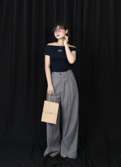 Q8505 - Q culottes sọc xếp li