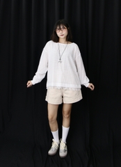 A28110 - A cổ thuyền đính nơ xẻ sau
