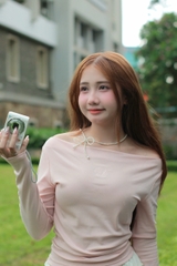 A28114 - A thun bẹt vai TD thêu NB