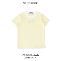 A28181 - A thun babytee in thêu Dear