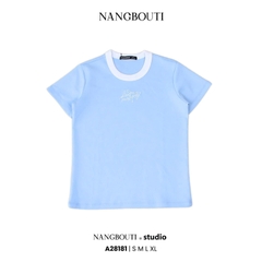 A28181 - A thun babytee in thêu Dear