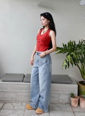 A28117 - A kiểu yếm phối ren lai