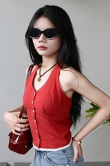 A28117 - A kiểu yếm phối ren lai