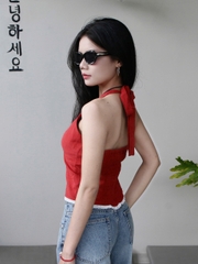 A28117 - A kiểu yếm phối ren lai