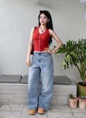 A28117 - A kiểu yếm phối ren lai