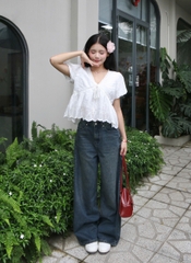 Q8525 - Q culottes J wash râu mèo