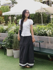 A27958 - A kiểu linen phối ren