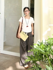A28323 - A thun phối ren thêu Flord