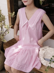 D6075 - D babydoll cổ tim