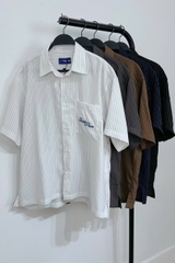 A28896 - A smi sọc nam TN lệch tà 1 túi thêu Quiet