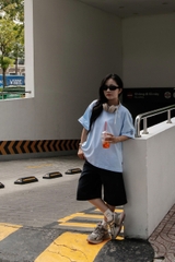 S3527 - 	S J ngố túi xéo xếp li trước