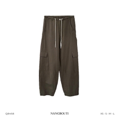 Q8458 - Q kaki cargo túi hộp
