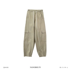 Q8458 - Q kaki cargo túi hộp