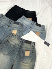 Q9771 - Q Culottes Jeans túi bầu rã túi