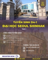 Tuyển sinh du học tiếng Hàn D4-1 trường Seoul Sinhak