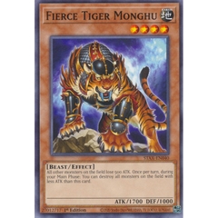 [ Bài Yugioh Chính Hãng ] Fierce Tiger Monghu - STAX-EN040 - Common