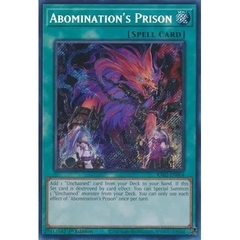 [ Bài Yugioh Chính Hãng ] Abomination's Prison - RA02-EN064 - 1st Edition