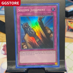 [ Bài Yugioh Chính Hãng ] Solemn Judgment - MAZE-EN063 - Super Rare 1st Edition