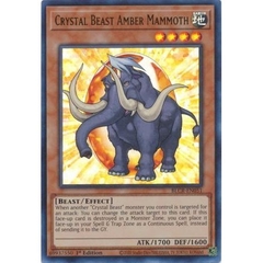 [ Bài Yugioh Chính Hãng ] Crystal Beast Amber Mammoth - BLCR-EN051 - Ultra Rare 1st Edition